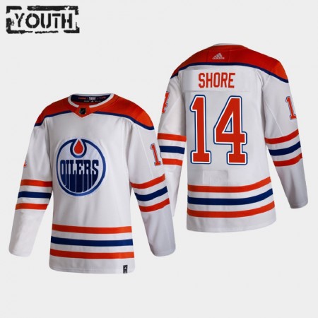 Edmonton Oilers Dresy Devin Shore 14 2020-21 Reverse Retro Authentic - Dětské Edmonton Oilers Dresy Devin Shore 14 2020-21 Reverse Retro Authentic - Dětské